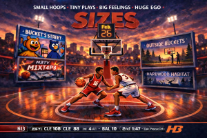 SMALL HOOPS, TINY PLAYS, BIG FEELINGS, HUGE EGO • V  (Feb. 26)